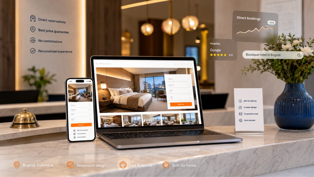 Diseño web para hotel urbano o boutique