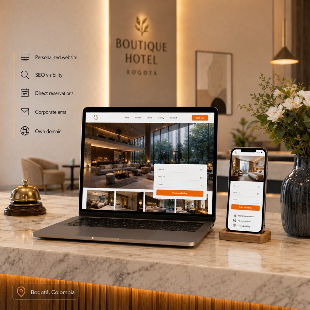 Diseño web para glamping en Colombia